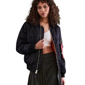 Alpha Industries Black MA-1 Bomber Jacket